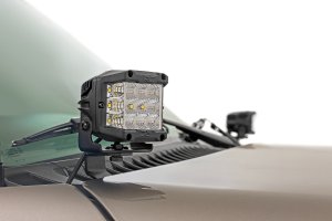 Chevrolet Silverado 1500 LED Light Kit - Front - Rough Country - Ditch Mount, 2